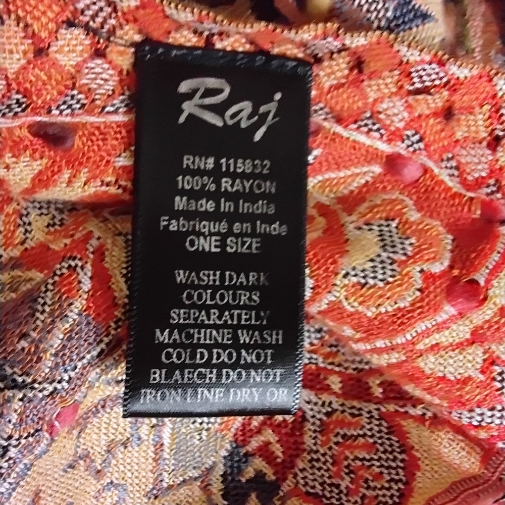 Raj Multicolor Paisley Vest - Picture 2 of 3